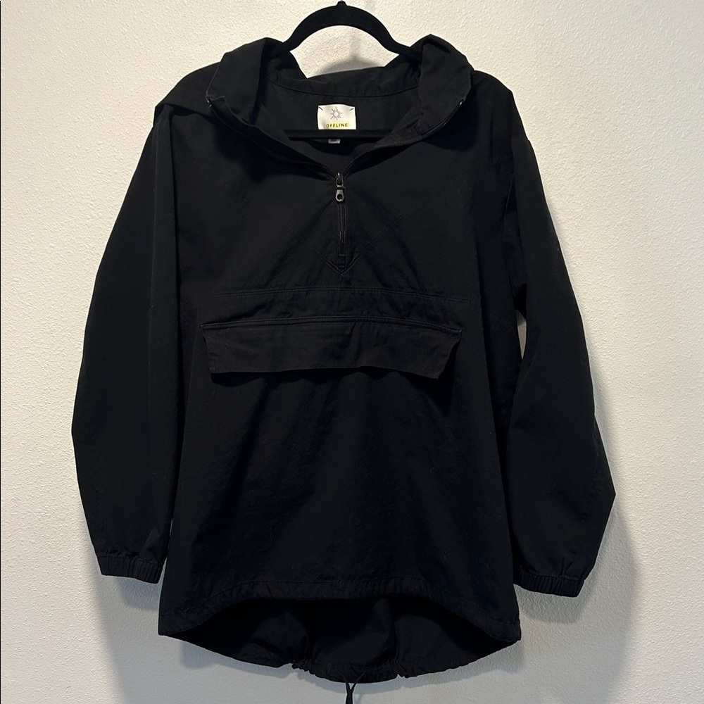 Aerie Men’s Black Pullover Hooded Jacket